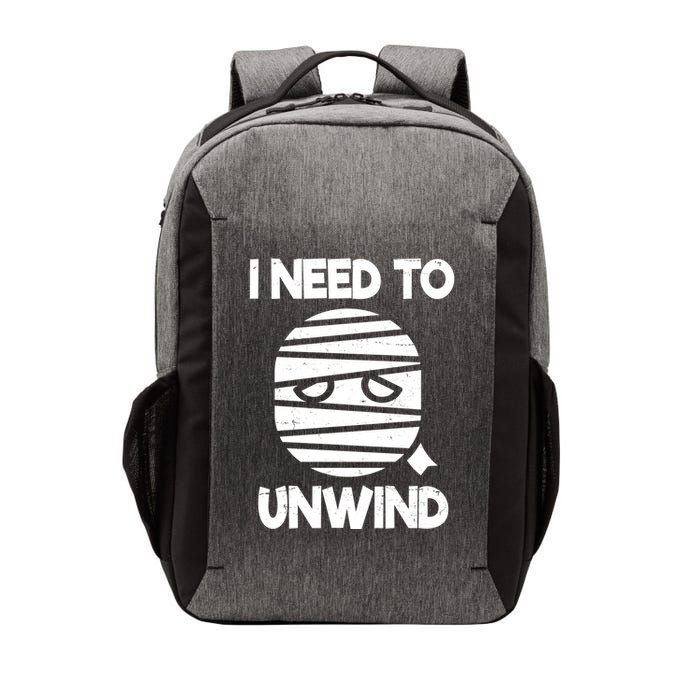 I Need To Unwind Funny Mummy Halloween Vector Backpack