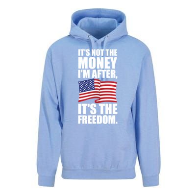 Its Not The Money Im After Its The Freedom Cool Gift Unisex Surf Hoodie