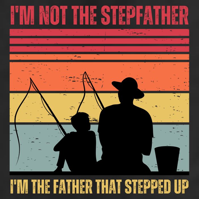IM Not The Stepfather IM The Father That Stepped Up Fathers Day Microfiber Hand Towel