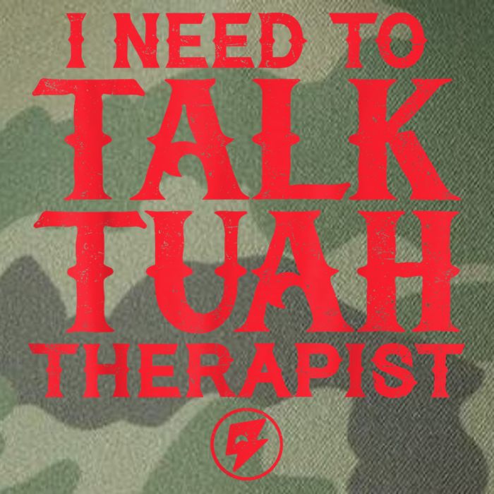 I Need To Talk Tush Therapist Legacy Tie Dye Trucker Hat