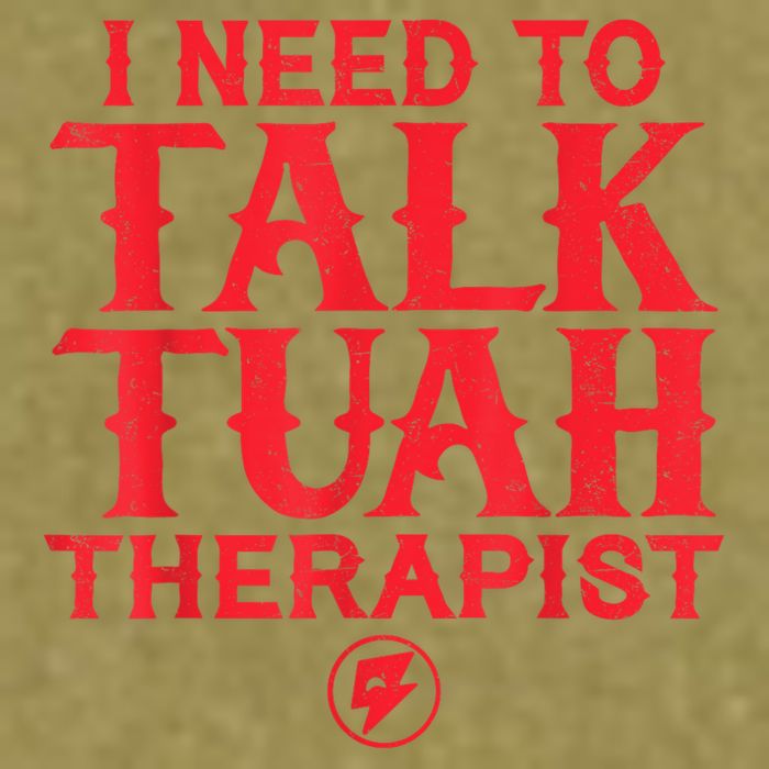 I Need To Talk Tush Therapist Garment-Dyed Women's Muscle Tee