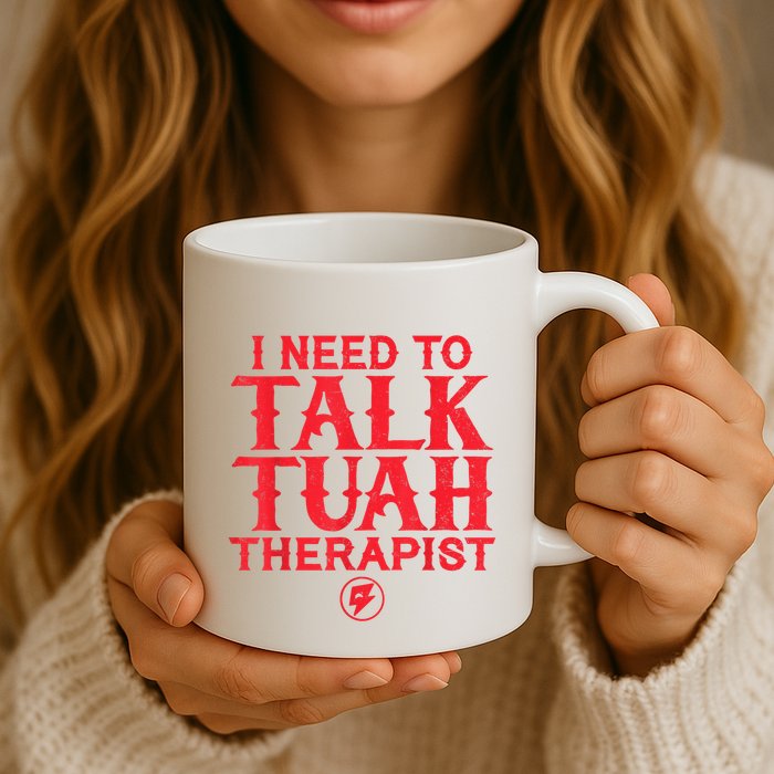 I Need To Talk Tush Therapist Mug