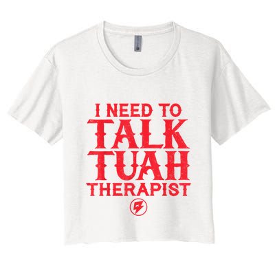 I Need To Talk Tush Therapist Crop Top