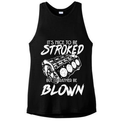 Its Nice To Be Stroked But Id Rather Be Blown Ladies PosiCharge Tri-Blend Wicking Tank