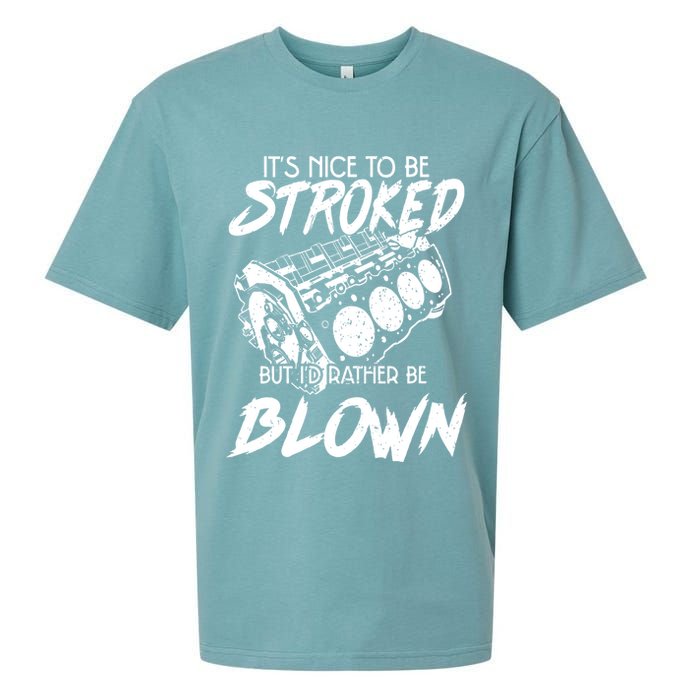 Its Nice To Be Stroked But Id Rather Be Blown Sueded Cloud Jersey T-Shirt