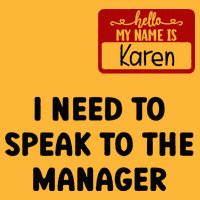 I Need To Speak to the Manager Halloween My Name Is Karen Pom Pom 12in Knit Beanie