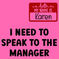 I Need To Speak to the Manager Halloween My Name Is Karen Stripe Pom Pom Beanie