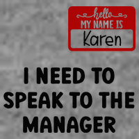 I Need To Speak to the Manager Halloween My Name Is Karen 7-Panel Snapback Hat