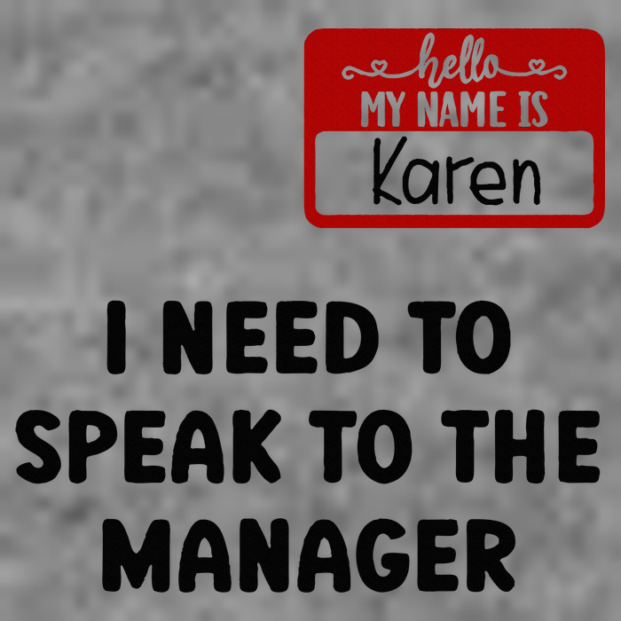 I Need To Speak to the Manager Halloween My Name Is Karen 7-Panel Snapback Hat