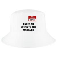 I Need To Speak to the Manager Halloween My Name Is Karen Cool Comfort Performance Bucket Hat