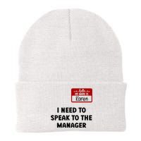 I Need To Speak to the Manager Halloween My Name Is Karen Knit Cap Winter Beanie