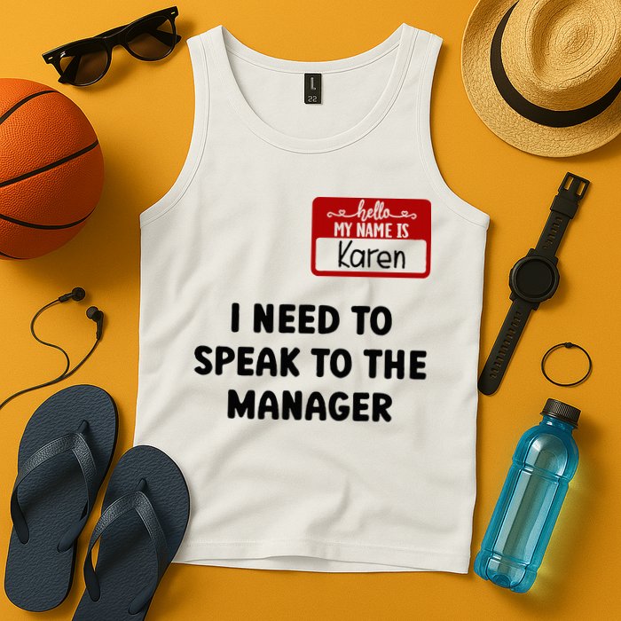 I Need To Speak to the Manager Halloween My Name Is Karen Tank Top