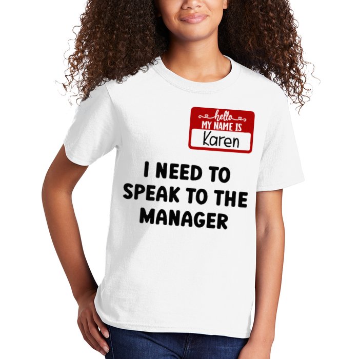 I Need To Speak to the Manager Halloween My Name Is Karen Kids T-Shirt