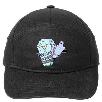 ItS Never Too Late To Transition Funny Design 7-Panel Snapback Hat