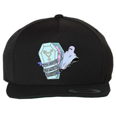 ItS Never Too Late To Transition Funny Design Wool Snapback Cap