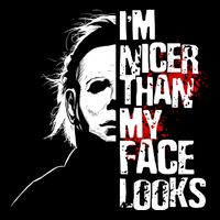 Im Nicer Than My Face Looks Spooky Halloween 16 in Basic Backpack