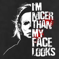 Im Nicer Than My Face Looks Spooky Halloween Golf Towel