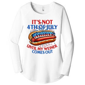 ItS Not The 4th Of July Until My Weiner Comes Out Hot Dog Women's Perfect Tri Tunic Long Sleeve Shirt