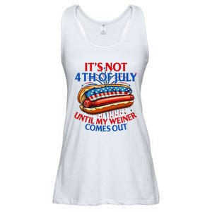 ItS Not The 4th Of July Until My Weiner Comes Out Hot Dog Ladies Essential Flowy Tank