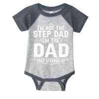 Im Not The Step Dad Im The Dad That Stepped Up Fathers Day Infant Baby Jersey Bodysuit