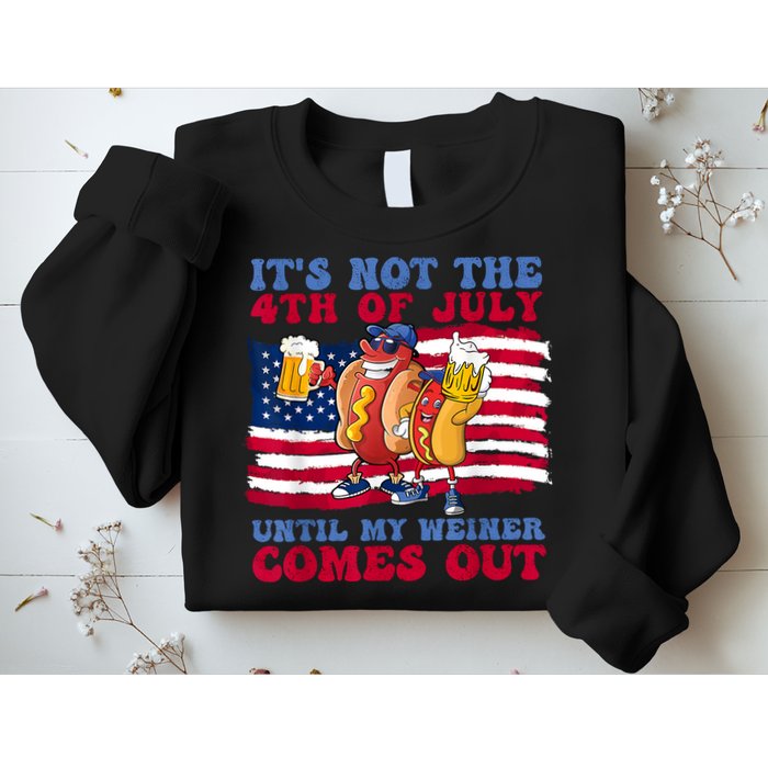 Its Not The 4th Of July Until My Weiner Comes Out Graphic Sweatshirt
