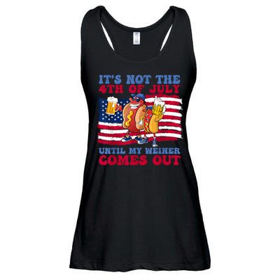 Its Not The 4th Of July Until My Weiner Comes Out Graphic Ladies Essential Flowy Tank