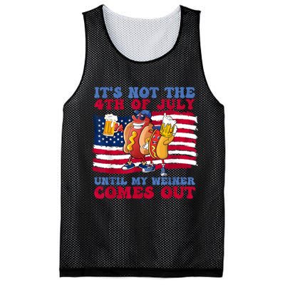 Its Not The 4th Of July Until My Weiner Comes Out Graphic Mesh Reversible Basketball Jersey Tank