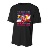 Its Not The 4th Of July Until My Weiner Comes Out Graphic Youth Performance Sprint T-Shirt