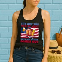 Its Not The 4th Of July Until My Weiner Comes Out Graphic Womens Tank Top