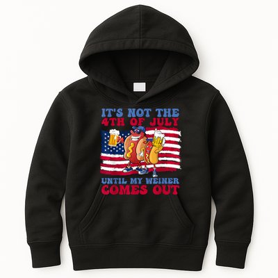 Its Not The 4th Of July Until My Weiner Comes Out Graphic Kids Hoodie