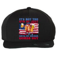 Its Not The 4th Of July Until My Weiner Comes Out Graphic Wool Snapback Cap
