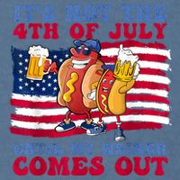 Its Not The 4th Of July Until My Weiner Comes Out Graphic Garment-Dyed Sweatshirt