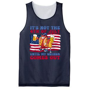 Its Not The 4th Of July Until My Weiner Comes Out Graphic Mesh Reversible Basketball Jersey Tank