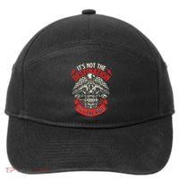 ItS Not The Destination ItS The Ride Skull Bike Rider 7-Panel Snapback Hat