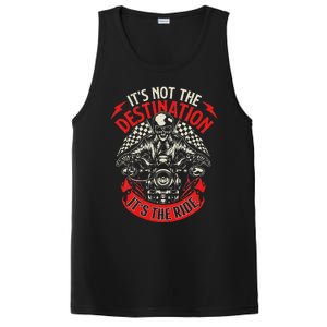 ItS Not The Destination ItS The Ride Skull Bike Rider PosiCharge Competitor Tank