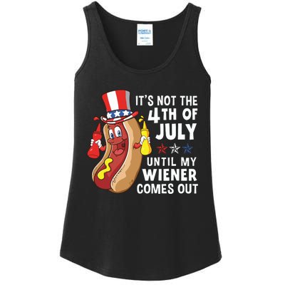 Its Not The 4th Of July Until My Wiener Comes Out Hot Dog Ladies Essential Tank