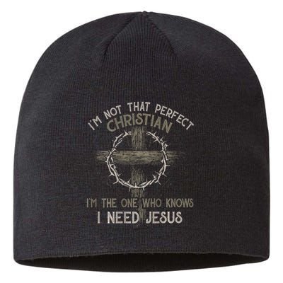 IM Not That Perfect Christian M The One That Knows Sustainable Beanie