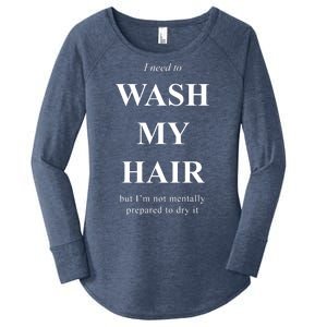 I Need To Wash My Hair Funny Women's Perfect Tri Tunic Long Sleeve Shirt