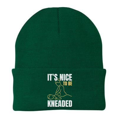 It's Nice To Be Kneaded Job Profession Massage Therapist Knit Cap Winter Beanie