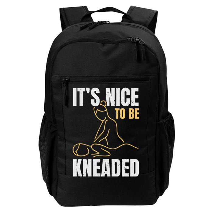 It's Nice To Be Kneaded Job Profession Massage Therapist Daily Commute Backpack