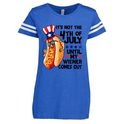 Its Not The 4th Of July Until My Weiner Comes Out Enza Ladies Jersey Football T-Shirt