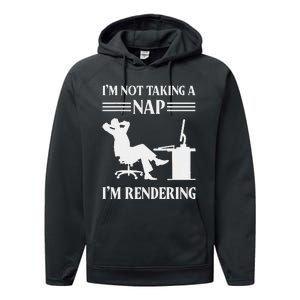 IM Not Taking A Nap IM Rendering Video Editor Film Maker Performance Fleece Hoodie