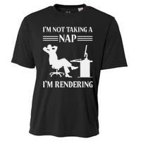 IM Not Taking A Nap IM Rendering Video Editor Film Maker Cooling Performance Crew T-Shirt