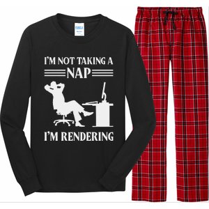 IM Not Taking A Nap IM Rendering Video Editor Film Maker Long Sleeve Pajama Set