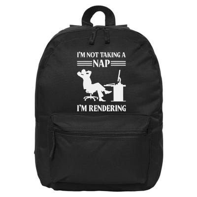 IM Not Taking A Nap IM Rendering Video Editor Film Maker 16 in Basic Backpack