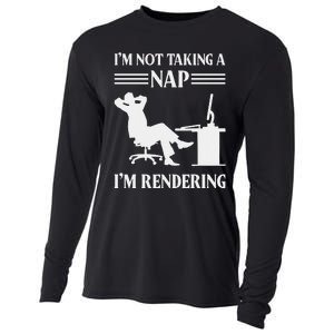 IM Not Taking A Nap IM Rendering Video Editor Film Maker Cooling Performance Long Sleeve Crew