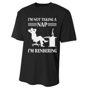 IM Not Taking A Nap IM Rendering Video Editor Film Maker Performance Sprint T-Shirt