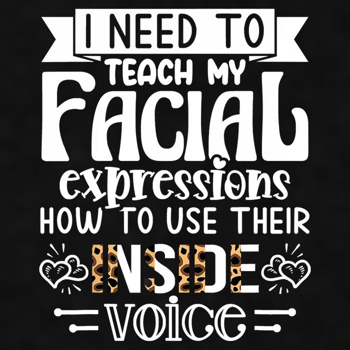 I Need To Teach My Facial Expressions Use Their Inside Voice Ladies PosiCharge Tri-Blend Wicking Tank