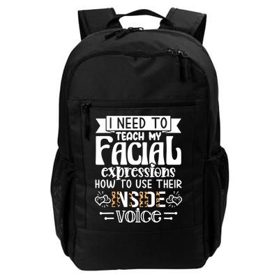 I Need To Teach My Facial Expressions Use Their Inside Voice Backpack