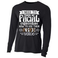 I Need To Teach My Facial Expressions Use Their Inside Voice Cooling Performance Long Sleeve Crew